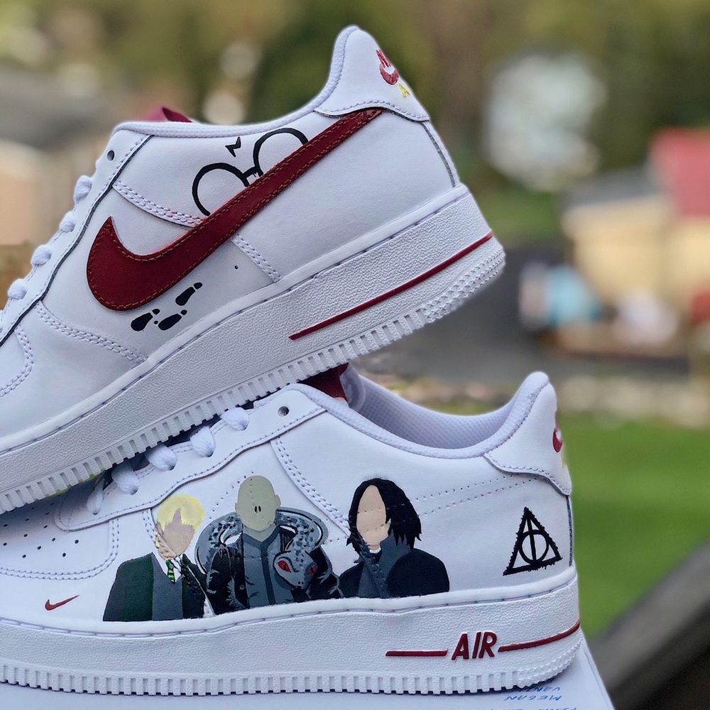 Custom Painted “Harry Potter” Nike Air Force 1s - Picture 3 of 7